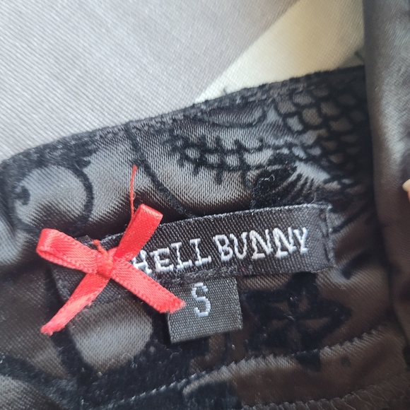 Hell Bunny Satin Tattoo Dress, VGUC, Size S - Picture 9 of 11